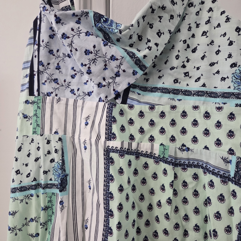 Nwt Loft Multicolor Patchwork Dress - image 2